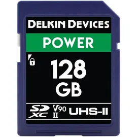 Delkin Devices 128 GB Power SDXC UHS-II (U3/V90) Speicherkarte