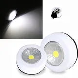 Aaa-batteriebetriebener Led-strahler Mit Kleberückseite Für Werkstattschränke, Weiß, Heim