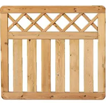 Tetzner & Jentzsch Vorgartenzaun 100 x 90 cm Braun/Holz