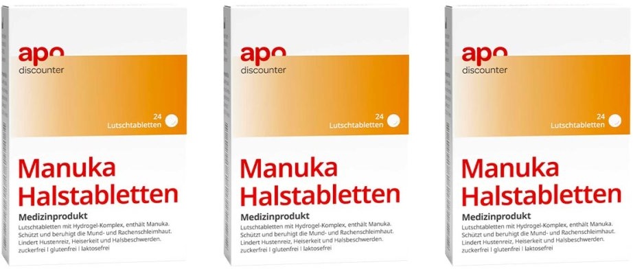 Manuka Halstabletten zuckerfrei zum Lutschen von apodiscounter