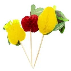 MONOUSO - Party-Picker für Eis Frucht-Sortiment 10 cm (100 Stück)