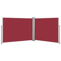 vidaXL Ausziehbare Seitenmarkise 1,4 x 10 m rot