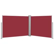 vidaXL Ausziehbare Seitenmarkise 1,4 x 10 m rot
