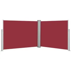 vidaXL Ausziehbare Seitenmarkise 1,4 x 10 m rot