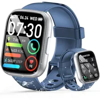 Cillso Smartwatch Herren Damen, 1,95" HD-Touchscreen Smart Watch mit Telefonfunktion, 110+ Sportmodi Sportuhr mit Pulsmesser Schlafmonitor Schrittz... - Blau
