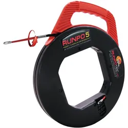 RUNPOTEC Kabeleinziehgerät RUNPO 5 Bandlänge 30 m Biegeradius 15 mm - 10014