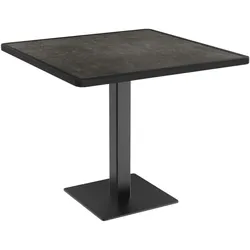 Gastro Outdoor Terrassentisch Borkum | 70x70 cm | Resalit Kupfer