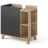 Vicco Waschbeckenunterschrank Karen 60 x 65 cm Tür und offenen Fächern,