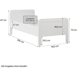 Homestyle4u 2408, Komfortbett Bett Senioren Seniorenbett 90x200 cm, Schlafzimmer, Betten