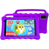 BYYBUO 7 -Zoll -Tablet für Kinder, Android 12 Kinder Tablet 2 GB RAM+32 GB Speicher, Kleinkind -Tablet mit Kidoz Parental Control App, Bildung, Spiele, Kinder (Lila)