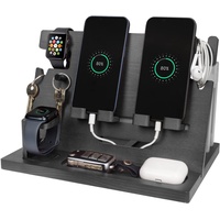 Geschenke für Männer Weihnachtsgeschenke Holz Telefon Dockingstation Schreibtisch Nachttisch Organizer Herren Weihnachten Geschenk Ehemann Papa für Büro Aufbewahrung Geschenk für Männer Geburtstag