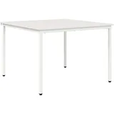 vidaXL Esstisch 110 x 75 x 110 cm weiß
