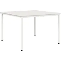 vidaXL Esstisch 110 x 75 x 110 cm weiß