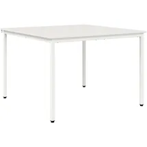 vidaXL Esstisch 110 x 75 x 110 cm weiß
