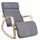 Songmics Schaukelsessel LYY11G grau 55 x 91 x 115 cm mit verstellbarer Fußstütze