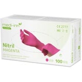 BODY Products Medi-Inn Nitril Magenta Einmalhandschuhe 10x100 St Verband