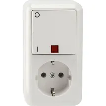 Merten Schuko-Steckdose Aufputz Weiß 1 St.