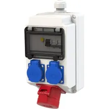 PCE Wandverteiler Kunststoff LECH BV 16/5 2xSSD M25Öo VC Pc - Grau