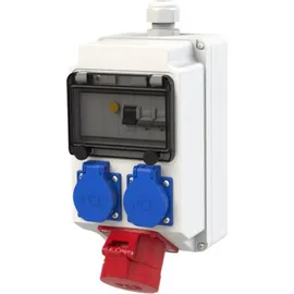 PCE Wandverteiler Kunststoff LECH BV 16/5 2xSSD M25Öo VC Pc - Grau