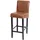 Mendler Barhocker HWC-C33, Barstuhl Tresenhocker, Holz MVG-zertifiziert ~ Wildlederimitat, dunkle Beine, Stoff/Textil