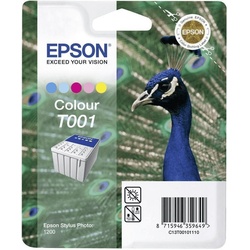 Original Epson Tinten Patrone T001 farbig für Stylus Photo 1200
