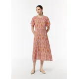 Comma, Kleid, mehrfarbig|pink|weiß, 46