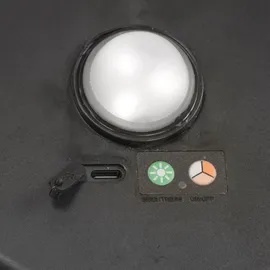 esotec Laterne Kunststoff, Metall H=60 cm Solar LED spritzwassergeschützt IP44 braun