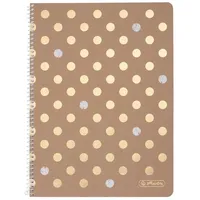 Herlitz Spiralblock A4 Pure Glam 80 Blatt kariert