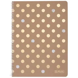 Herlitz Spiralblock A4 Pure Glam 80 Blatt kariert