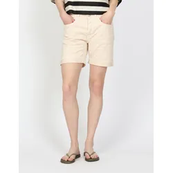 Boyfriend-Hose GANG "GANG Hosen Shorts 94NICA SHORTS", Damen, Gr. 25, Normalgrößen, beige (sand beige), 97% Baumwolle, 3% Elasthan, Hosen