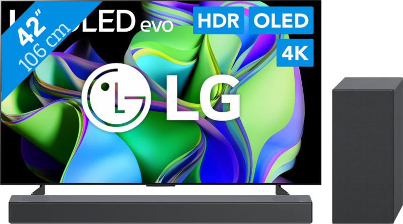 LG OLED42C37LA (2023) + Soundbar