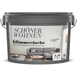 Schöner Wohnen SCHÖNER WOHNEN-Farbe Glimmerfarbe Silvershine Grey 2,5 l