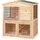 LIONTO Kleintierstall 98 x 54 x 100 cm braun