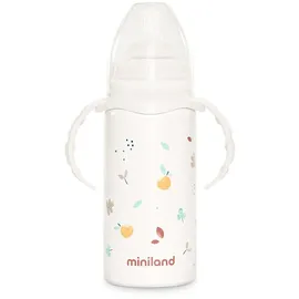 MINILAND BABY Miniland Thermobaby 240 ml mit Silikon-Sauger - Valencia.