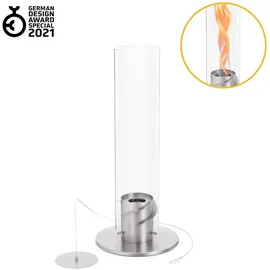 höfats Tischfeuer SPIN Ø 120 cm Silber