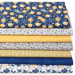 Patchwork- und Quiltpaket "Terrazzo Früchte", gelb-color