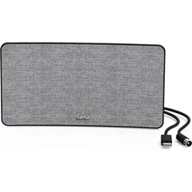 Hama Zimmerantenne Stoff-Design, DVB-T2, aktiv, Grau/Schwarz (00221087)