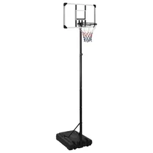 vidaXL Basketballständer Transparent 280-350 cm