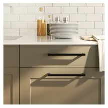 vidaXL Möbelgriffe 10 Stk. Schwarz 224 Mm Edelstahl