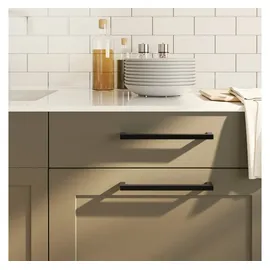 vidaXL Möbelgriffe 10 Stk. Schwarz 224 Mm Edelstahl