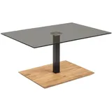 58 aufm Kessel Couchtisch Celestine Schwarz/Wildes Eiche 90 x 60 x 47 cm