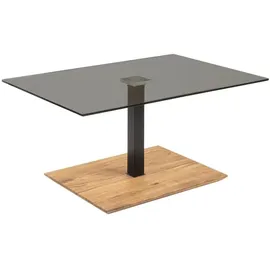 58 aufm Kessel Couchtisch Celestine Schwarz/Wildes Eiche 90 x 60 x 47 cm
