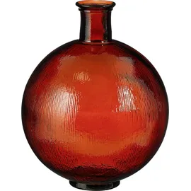 Mica decorations Mica Flasche Firenza dunkelbraun Recyeltes Glas Ø 34 x 42 cm