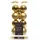 Christmas Decorations Weihnachtskugeln 4cm x 16 Stück Christbaumkugeln bruchsicher gold