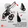 Babylux Kinderwagen Silber