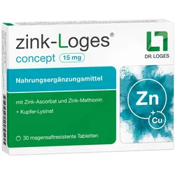Zink-loges Concept 15 Mg Magensaftres.tabletten