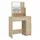 vidaXL Schminktisch mit LED Sonoma-Eiche 86,5x35x136 cm
