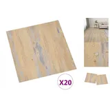 vidaXL Pvc-fliesen Selbstklebend 20 Stk. 1,86 M2 Braun Vidaxl