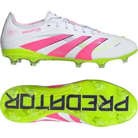 adidas Predator Pro FG Herren Cloud White/Lucid Pink/Lucid Lemon 47 1/3