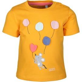 sigikid - T-Shirt Mouse With Ballons in orange, Gr.74,
